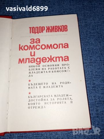 Тодор Живков - За комсомола и младежта , снимка 1 - Българска литература - 46490047