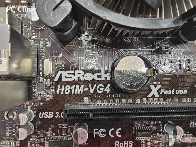 Asrock H81-VG4 + Intel Pentium G3220 3.0Ghz  + cooler | socket LGA1150 | DDR3, снимка 7 - Дънни платки - 46974358