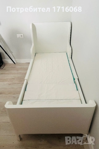 Детско разтегателно легло Икеа-BUSUNGE, снимка 2 - Спални и легла - 53665531