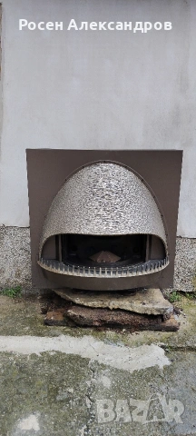 Ретро Газова камина+декорация