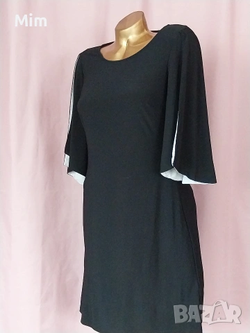 CHARS S/L Черна еластична свободна рокля , снимка 2 - Рокли - 53820988