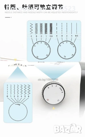 Нови Битови шевни машин BUTTERFLY 6023A -лиценз DURKOPP ADLER . Гаранция 3 години !, снимка 3 - Шевни машини - 54109904