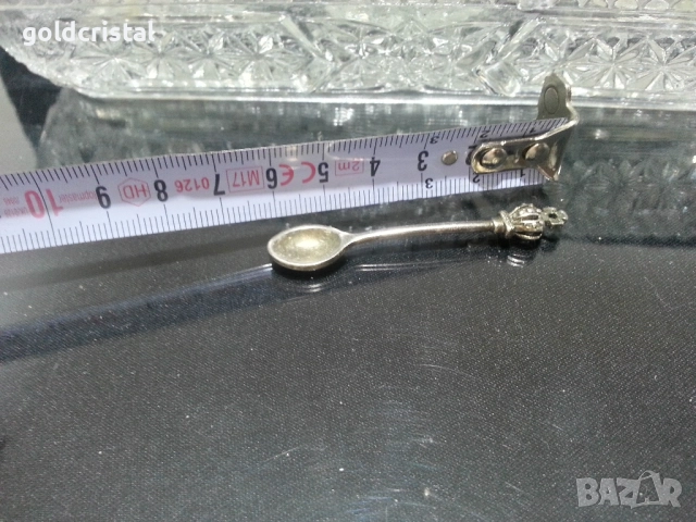 стар стъклен комплект за хайвер подправки , снимка 6 - Антикварни и старинни предмети - 51636157