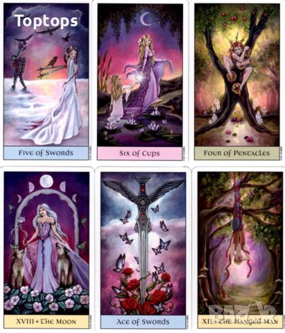 Таро карти: TV Series Tarot & Friends Tarot & Crystal Visions Tarot, снимка 16 - Карти за игра - 34167969