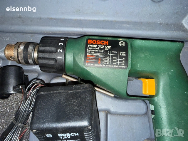 Акумулаторен винтоверт Bosch PSR 7.2 VE, снимка 3 - Винтоверти - 52674499