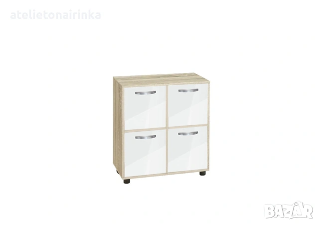 Етажерка Кубо 4 с четири вратички постформинг, снимка 2 - Етажерки - 53869291