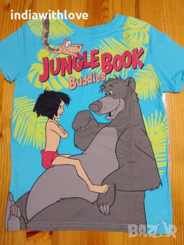 Памучна блуза "Книга за джунглата, снимка 1 - Детски тениски и потници - 45326617