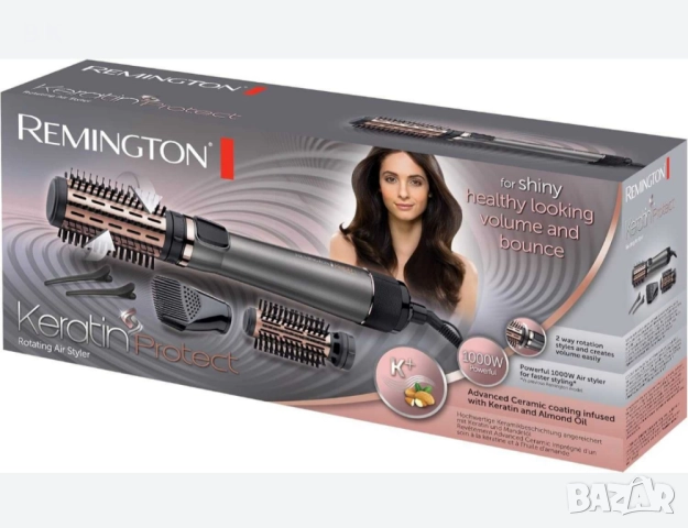 Четка за сушене и стилизиране Remington AS8811 Keratin Protect, снимка 4 - Други - 52108277