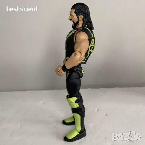 Екшън фигура WWE Seth Rollins Сет Ролинс Mattel Elite figure играчка removable vest, снимка 6 - Колекции - 48495622