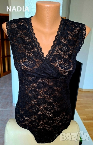 Боди от дантела и боди графит, снимка 7 - Корсети, бюстиета, топове - 44352582