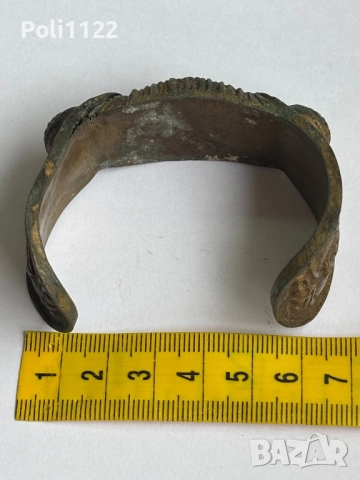 Възрожденска гривна рогатка, снимка 6 - Антикварни и старинни предмети - 51744893