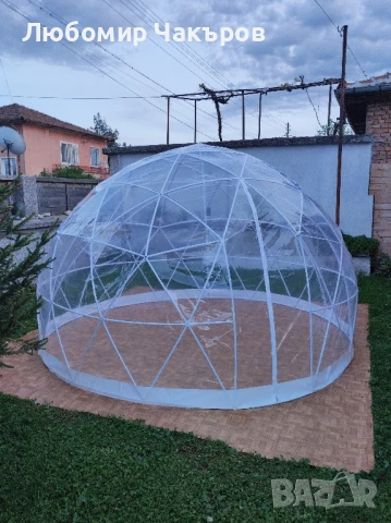 Шатра Купол - Покривало за Басейн, Джакузи или Тераса. Зимна Градина , снимка 8 - Градински мебели, декорация  - 45947830