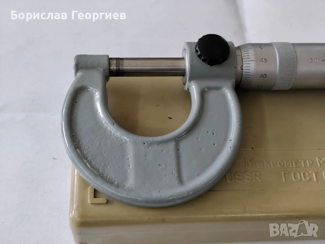 Руски микрометър 0-25 мм, снимка 3 - Други инструменти - 53591868