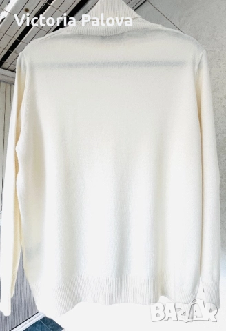 Стилен пуловер FMF  цвят ivory , снимка 5 - Блузи с дълъг ръкав и пуловери - 52987374