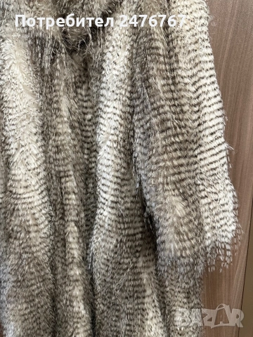 Ново дълго палто от еко косъм 4XL, снимка 2 - Палта, манта - 53041794