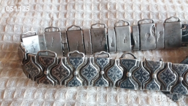 уникат руски сребърен колан про 875 с ниело 428 гр., снимка 9 - Антикварни и старинни предмети - 52923814