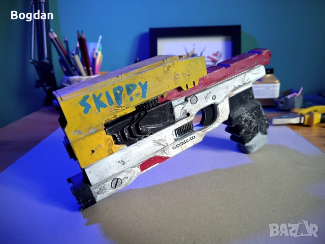 Cyberpunk 2077 Skippy Cosplay Косплей пистолет - реквизит, снимка 2 - Колекции - 54124557
