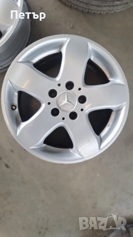 ОРИГИНАЛНИ АЛУМИНИЕВИ ДЖАНТИ МЕРЦЕДЕС -5x112х66.6-16цола, снимка 2 - Гуми и джанти - 53187172