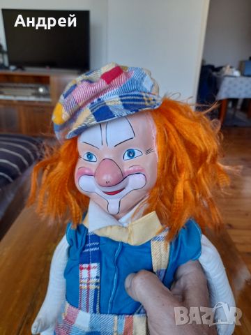 Стара кукла,клоун #15, снимка 3 - Други ценни предмети - 45323089