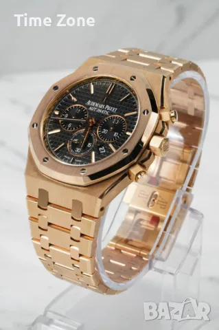 Audemars Piguet Royal Oak Chronograph 41mm Rose Gold Black Dial Различни Варианти, снимка 7 - Мъжки - 48183833