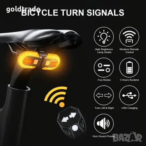 Безжични мигачи за велосипед, колело, тротинетка, снимка 1