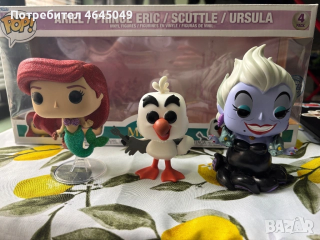 The little mermaid Ariel/ Scuttle/ Ursula FunkoPop