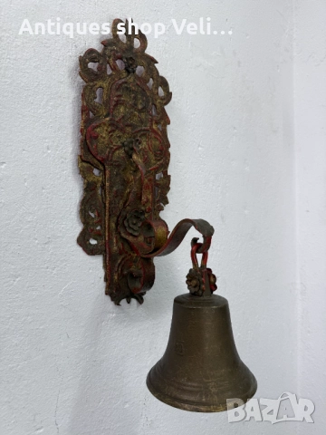 Голяма камбана за стена №7443, снимка 2 - Антикварни и старинни предмети - 51960412