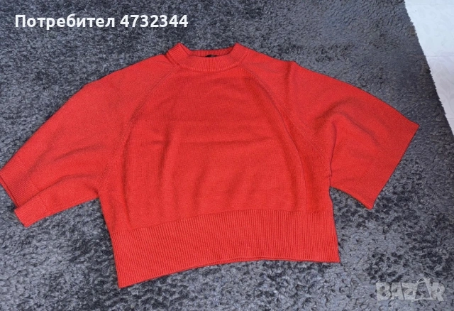 Червена блуза на Zara, снимка 2 - Блузи - 53406860