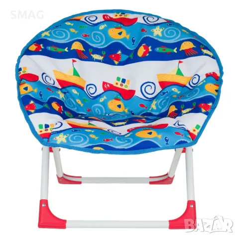 Детски метален стол с морски дизайн 51x42x51см S_1224223