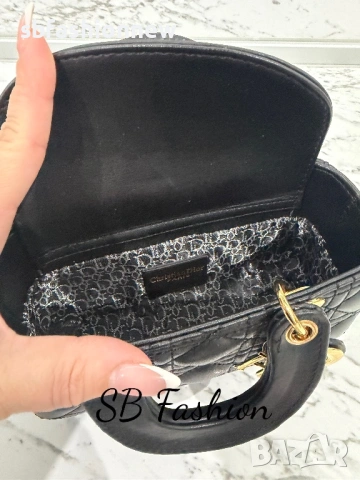 Dior черна чанта, снимка 6 - Чанти - 53273764