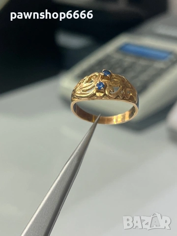 Златен пръстен 14 карата 2,95 грама , снимка 8 - Пръстени - 53835236