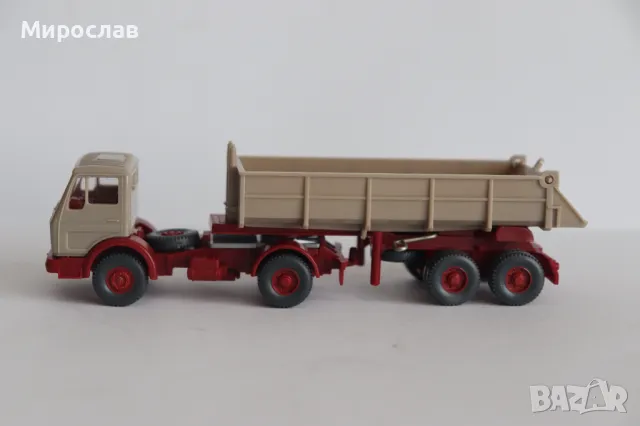 WIKING 1:87 H0 MERCEDES САМОСВАЛ КАМИОН TIR МОДЕЛ ВЛЕКАЧ, снимка 1 - Колекции - 49391848