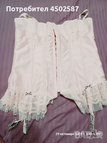 Розов корсет, снимка 11 - Корсети, бюстиета, топове - 52697120