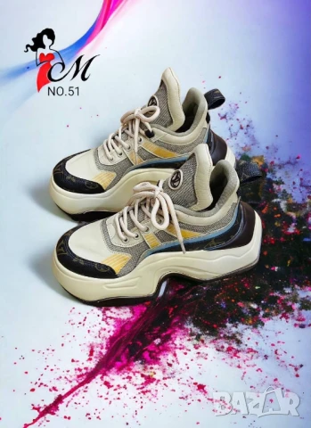 дамски маратонки от естествена кожа louis vuitton , снимка 7 - Маратонки - 51423755