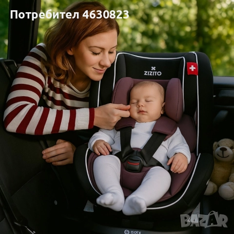 Столче за кола Zizito Amadeo, 0-36 кг, с IsoFix, снимка 2 - Столчета за кола и колело - 51312114