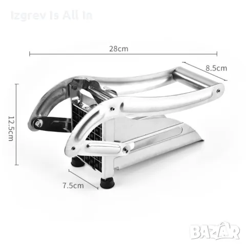 Преса за картофи с две сменяеми приставки за рязане от неръждаема стомана, снимка 7 - Други - 49259668