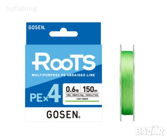 Плетено влакно Gosen Roots PE X4, снимка 3 - Такъми - 45427904