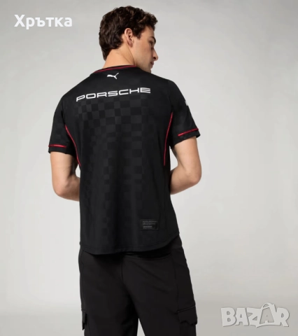 Puma x Porsche Motorsport - Оригинална мъжка тениска размер S, снимка 4 - Тениски - 52727061