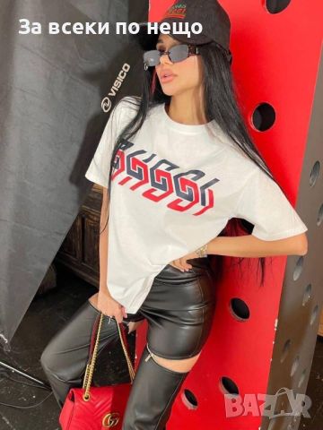 Дамска тениска Guess👚Dolce&Gabbana👚DSQUARED2👚Gucci Balenciaga👚 Код LFS17, снимка 3 - Тениски - 46778444