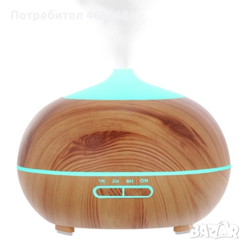 Ултразвуков арома дифузер и овлажнител за въздух за етерични масла 400 мл, 7 LED светлини, снимка 6 - Овлажнители и пречистватели за въздух - 52526391