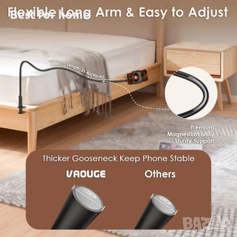 Универсален държач за мобилен телефон VAOUGE, снимка 6 - Други стоки за дома - 50991981