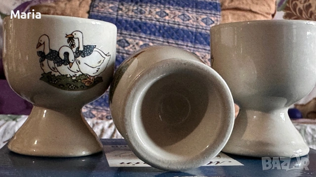 Винтидж коктиери за яйца,комплект от 6 бр. в оригинална кутия(нови) в , снимка 3 - Колекции - 53350362