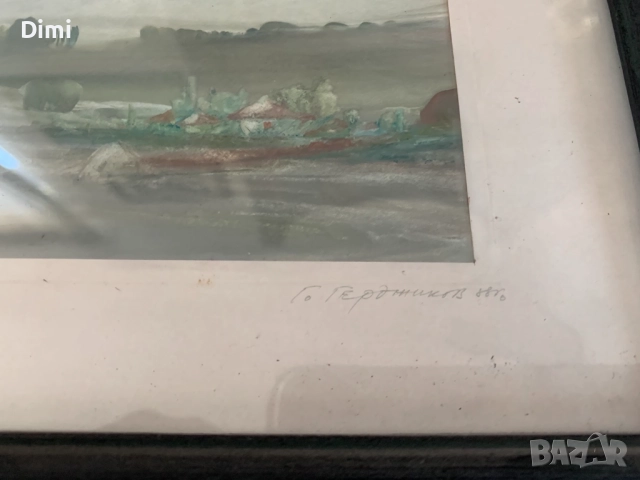 ГЕОРГИ ГЕРДЖИКОВ акварел пейзаж, снимка 4 - Картини - 52826965