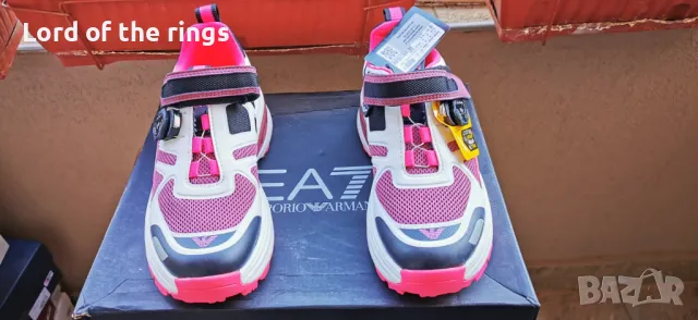 Оригинални маркови дамски маратонки EMPORIO ARMANI EA7 - 38 2/3 номер, снимка 3 - Маратонки - 49934566