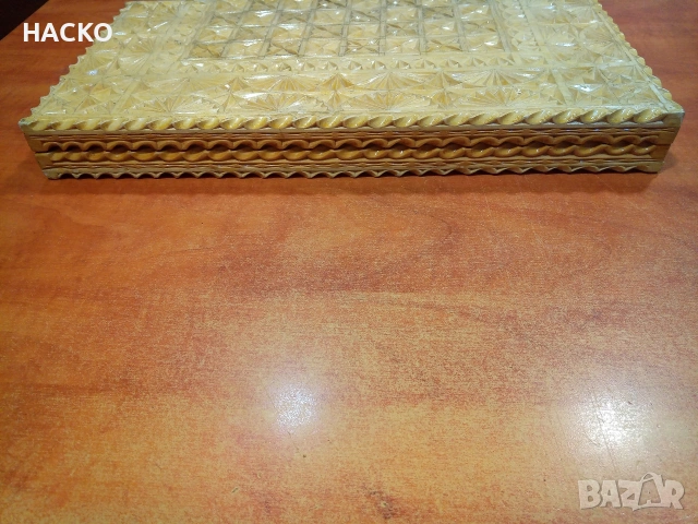 Уникално Ръчно Изработена Табла и Шах с Финни Дърворезби и Рисунки на Ориенталски Мотиви, снимка 12 - Други спортове - 53738259