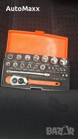 Малко гедоре 1/4",25части BAHCO SL25