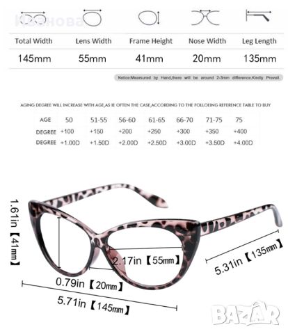 Продавам 3 бр. диоптричти очила +250 Нови и неизползвани 3 бр. 40 лв., снимка 2 - Други - 45366981