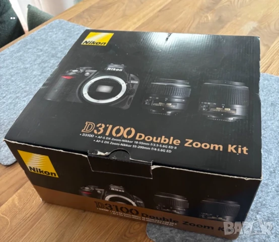 Продавам Nikon D3100 DSLR с два обектива – в отлично състояние