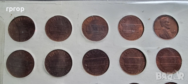 САЩ.
1 цент.
1959 - 1966 г
Нови., снимка 5 - Нумизматика и бонистика - 48256314