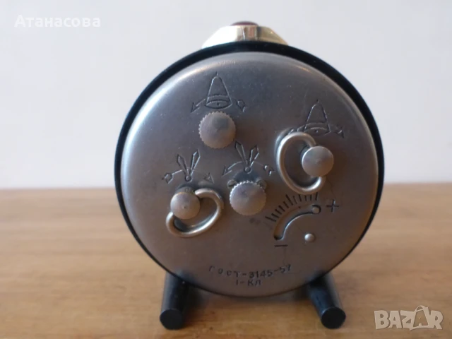 Будилник Мир Слава часовник черен корпус, снимка 7 - Антикварни и старинни предмети - 51001407